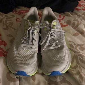 Hoka Athletic Shoes in Gray and Blue
